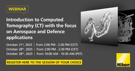 WEBINAR: Introduction to CT Tomography with the focus on Aerospace and Defence applications