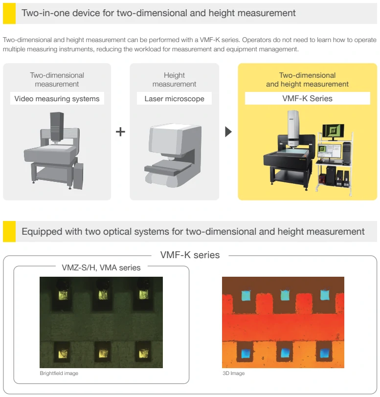 Nikon NEXIV VMF-K series specs
